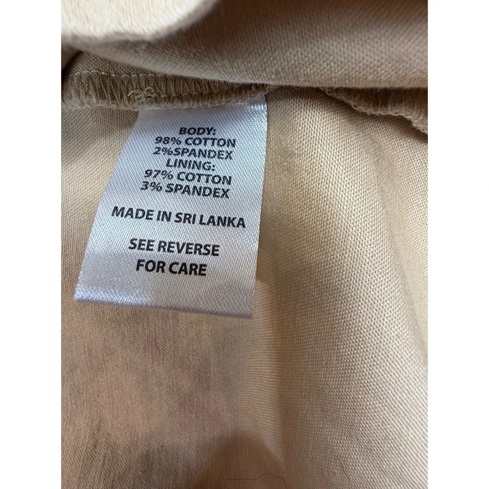 Spartina 449 Tan Trench Midi Skirt Belted‎ Double Breasted Khaki Size 8